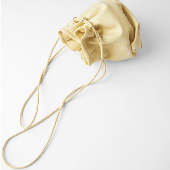 ZARA Leather Double Strap Bucket Bag - Picture 5 of 6